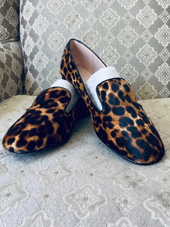 Taryn Rose Shoes - Taryn Rose Collection Leopard Calf Hair Loafers - Size 9 NEW